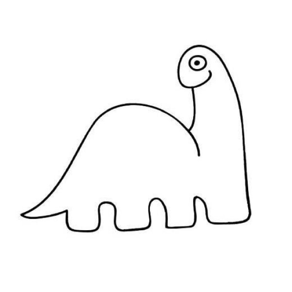 Kindergarten class dinosaur simple drawing