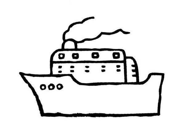 Simple strokes of big ship