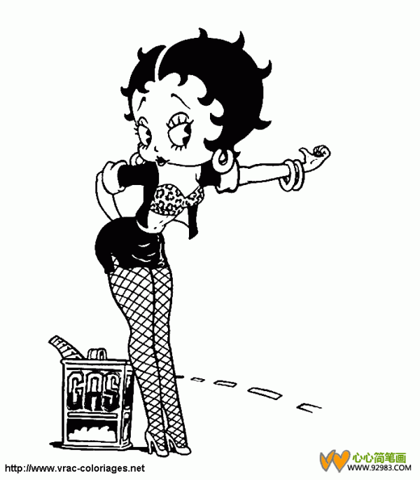 Betty Boop/Betty Boop simple drawings