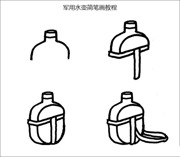 Simple drawing of military kettle