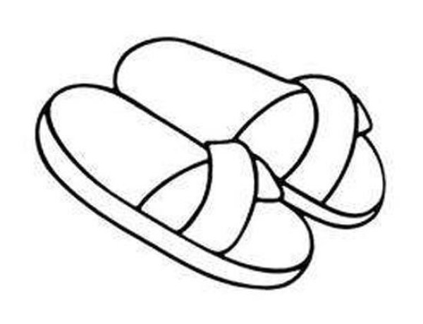 Kindergarten slippers simple drawing picture