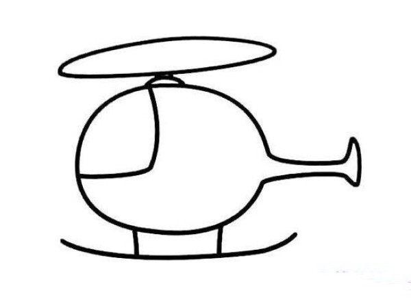 Simple strokes of helicopter