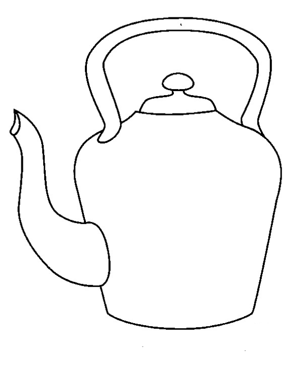 Simple strokes of hot water kettle