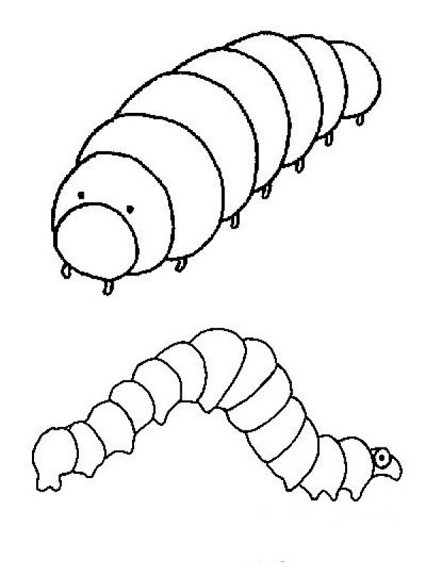 Caterpillar simple strokes