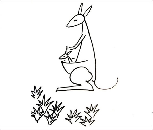 How to draw a kangaroo