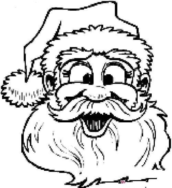 Christmas Santa Claus Headdress Simple Drawing