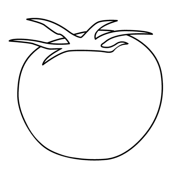 Simple drawing of tomatoes