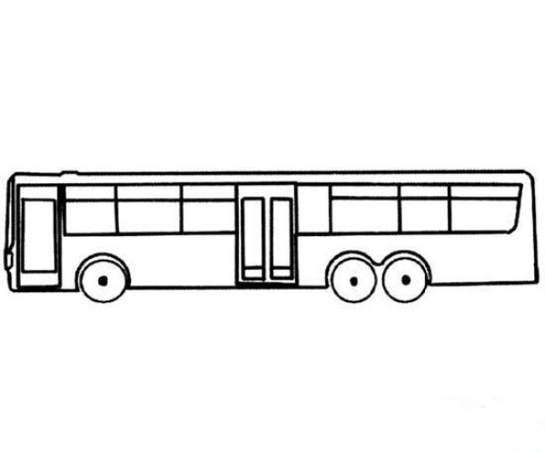 Simple strokes of bus