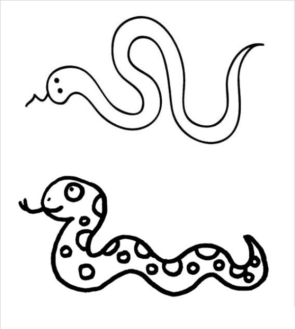 Snake simple drawing