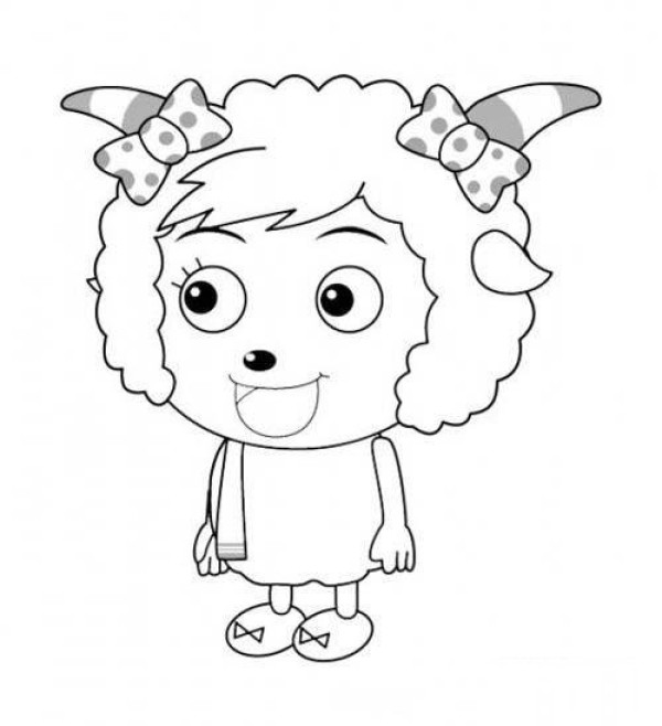 Childrens simple drawing pictures of beautiful sheep