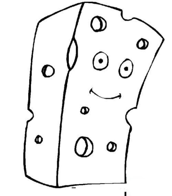 Cartoon Cheese Bread Simple Drawing Collection