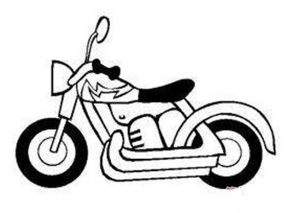 Simple strokes of Prince motorcycle