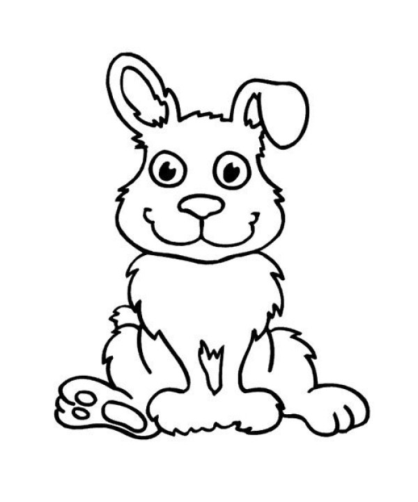 Cute rabbit simple drawing[3P]