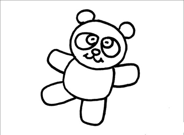 Panda simple drawing