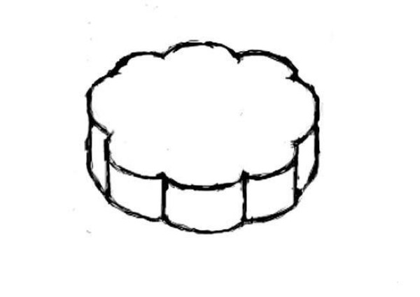 Simple and easy drawing pictures of moon cakes