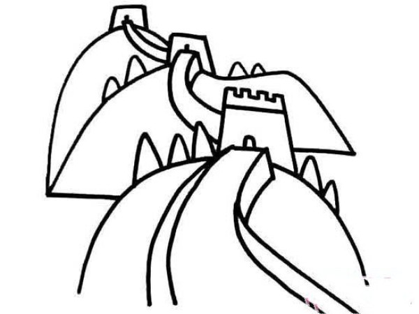 Simple drawings about the Great Wall