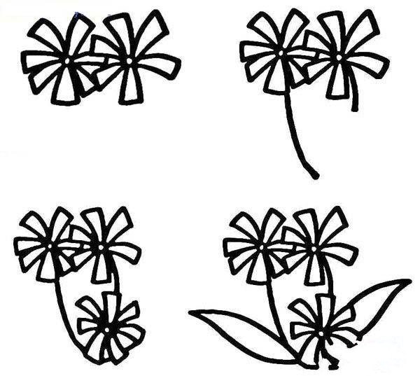 Simple drawing method of hand-painted orchids