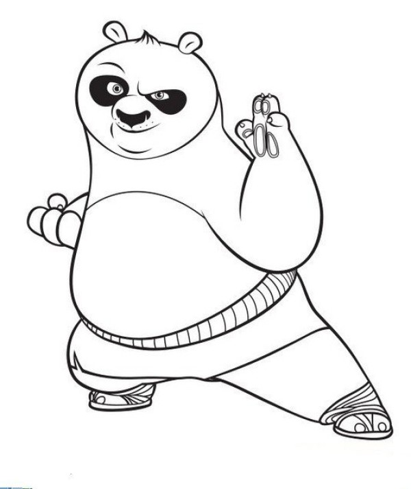 Kung Fu Panda simple drawing