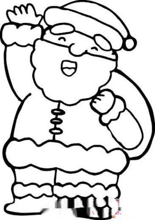 Kindergarten Santa Claus simple drawing picture