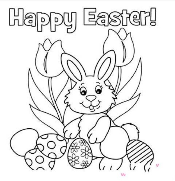 Easter holiday simple drawing pictures