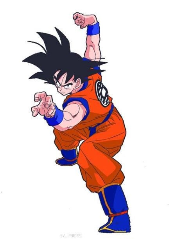 Childrens color Dragon Ball Sun Wukong simple drawing pictures