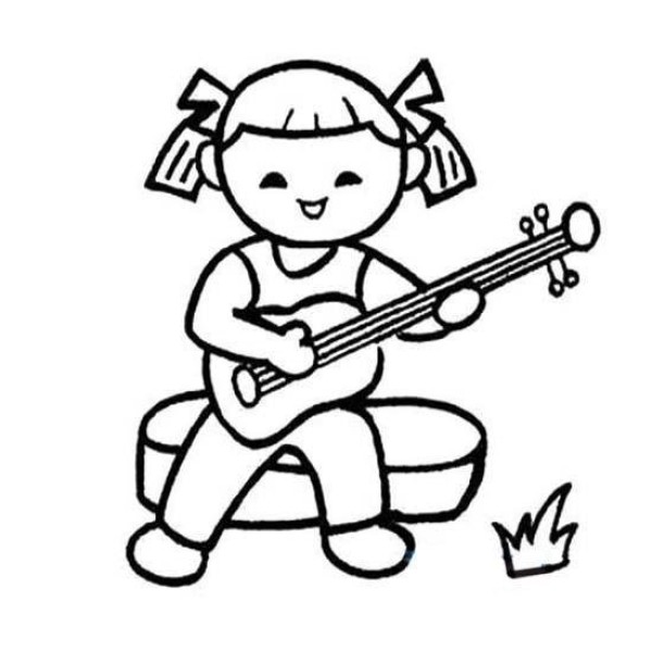 6.1 Children’s Day simple drawing pictures: Singing on Children’s Day