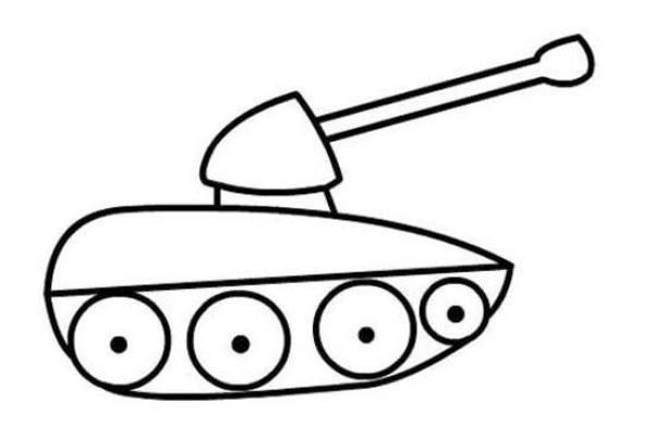 A complete picture collection of simple tank drawings for kindergarten