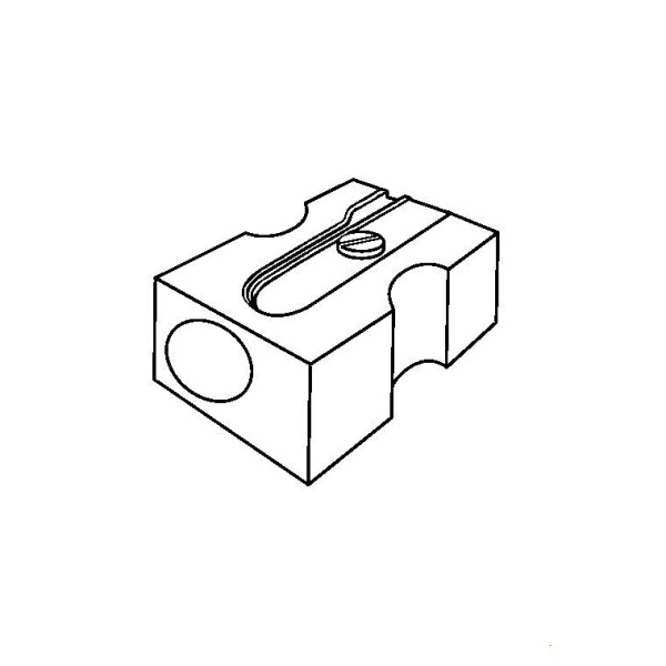 Simple drawing of pencil sharpener