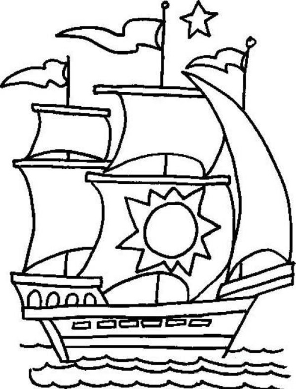 A complete collection of simple strokes drawings of large sailing ships