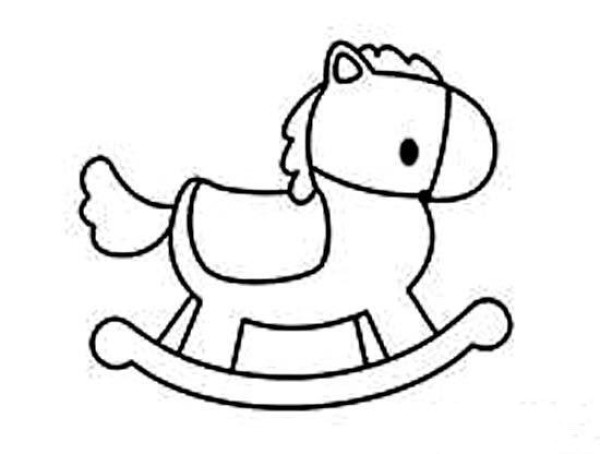 Childrens Toy Trojan Horse Simple Drawing Picture