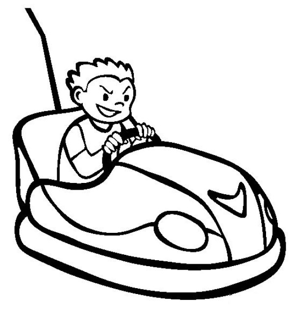 Simple strokes of bumper cars