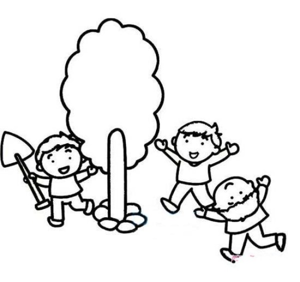 May 1st Labor Day simple drawing pictures for the first grade of primary school: happy labor