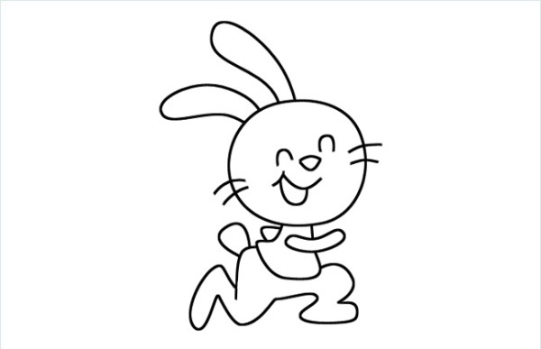 Simple drawing of little rabbit