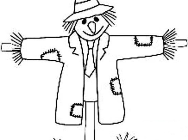 Childrens simple drawings of scarecrows: The Catcher in the Rye