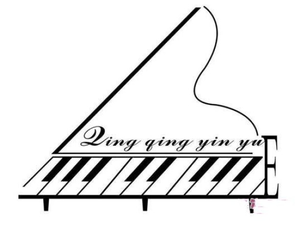 Piano simple drawing picture material