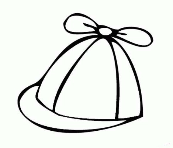 Simple strokes of childrens hats