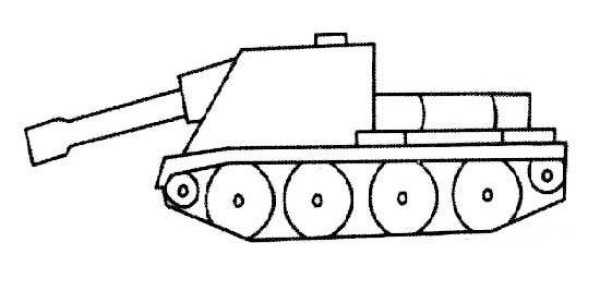 Simple strokes of heavy tanks