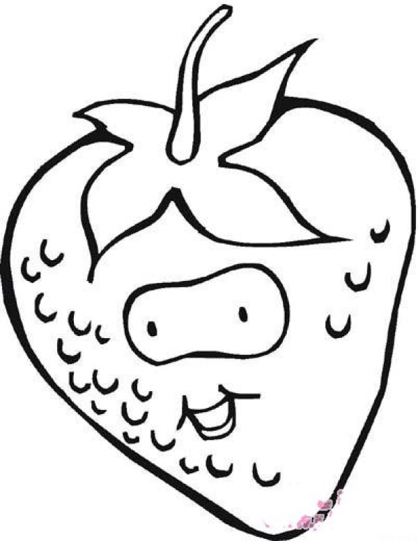 Cartoon Strawberry Simple Drawing Picture