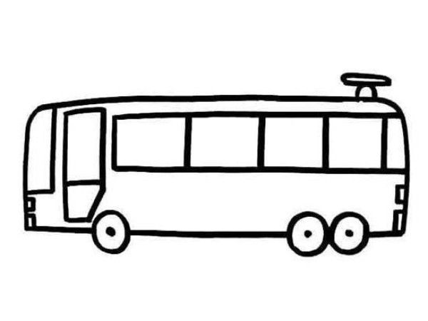 Simple drawings about buses