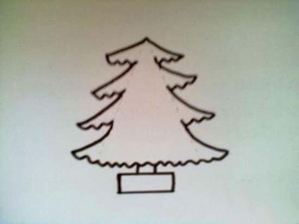 Simple Christmas tree drawing