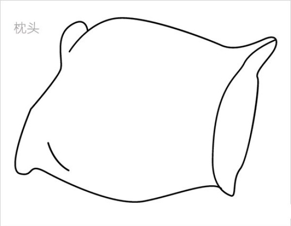 Simple drawing of pillow