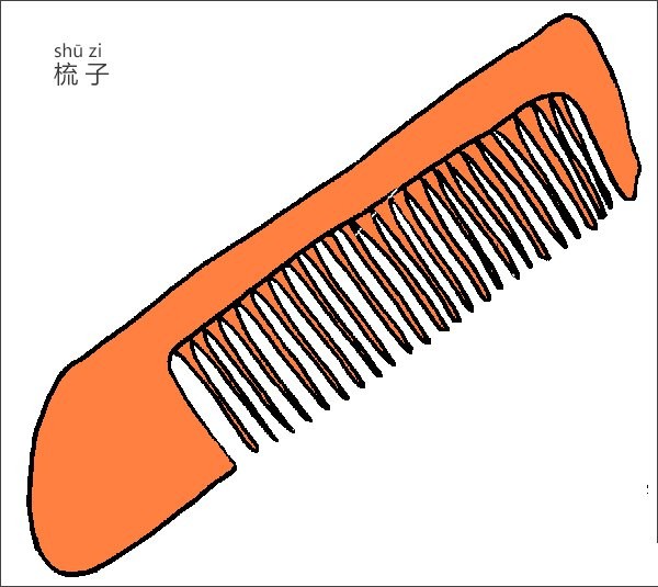 How to draw a comb