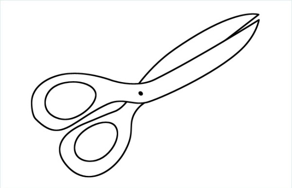 Scissors simple drawing picture