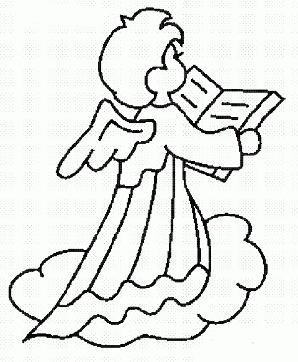 Simple drawing pictures of angels in the Bible