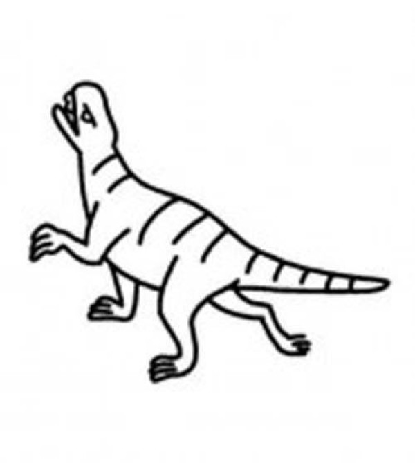 Childrens simple drawing: dinosaur