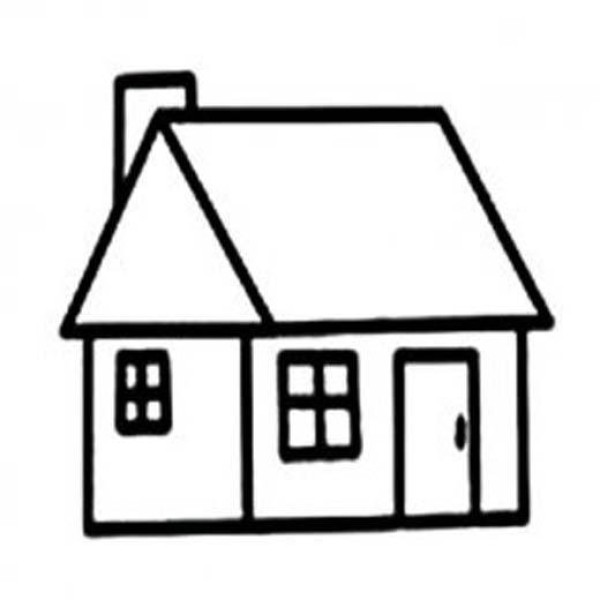 Simple drawing of house