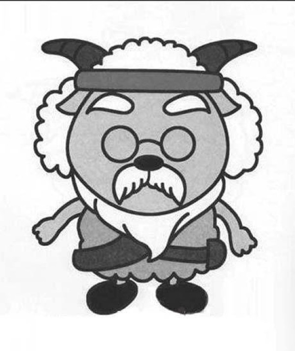 Childrens Cartoon Characters Slow Sheep Simple Drawing Pictures