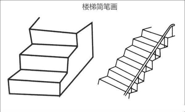 Simple strokes of stairs