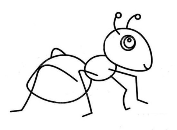 Insect simple drawing: ant