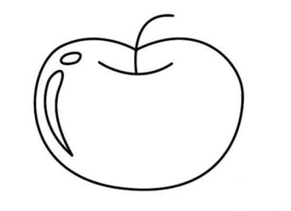 Apple simple drawing picture